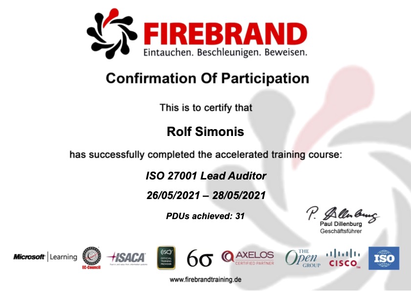 ISO27001 Lead Auditor